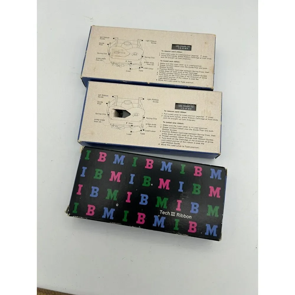 Vintage GENUINE IBM 1136391 BLACK FILM RIBBON NOS In‎ Box,